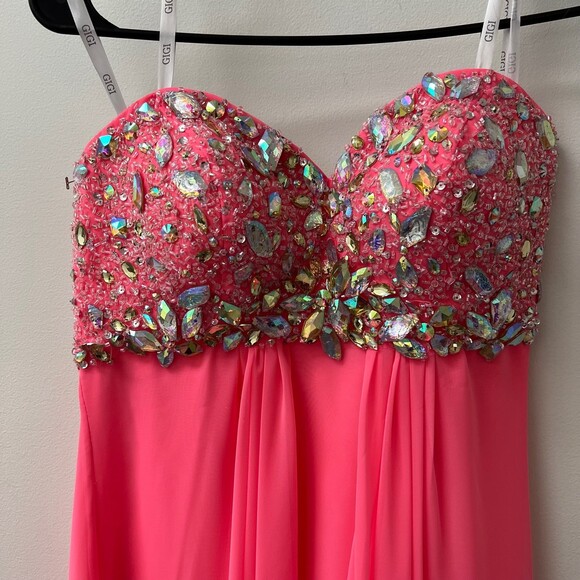 GIGI Pink Prom Dress Size 4 - Picture 2 of 8